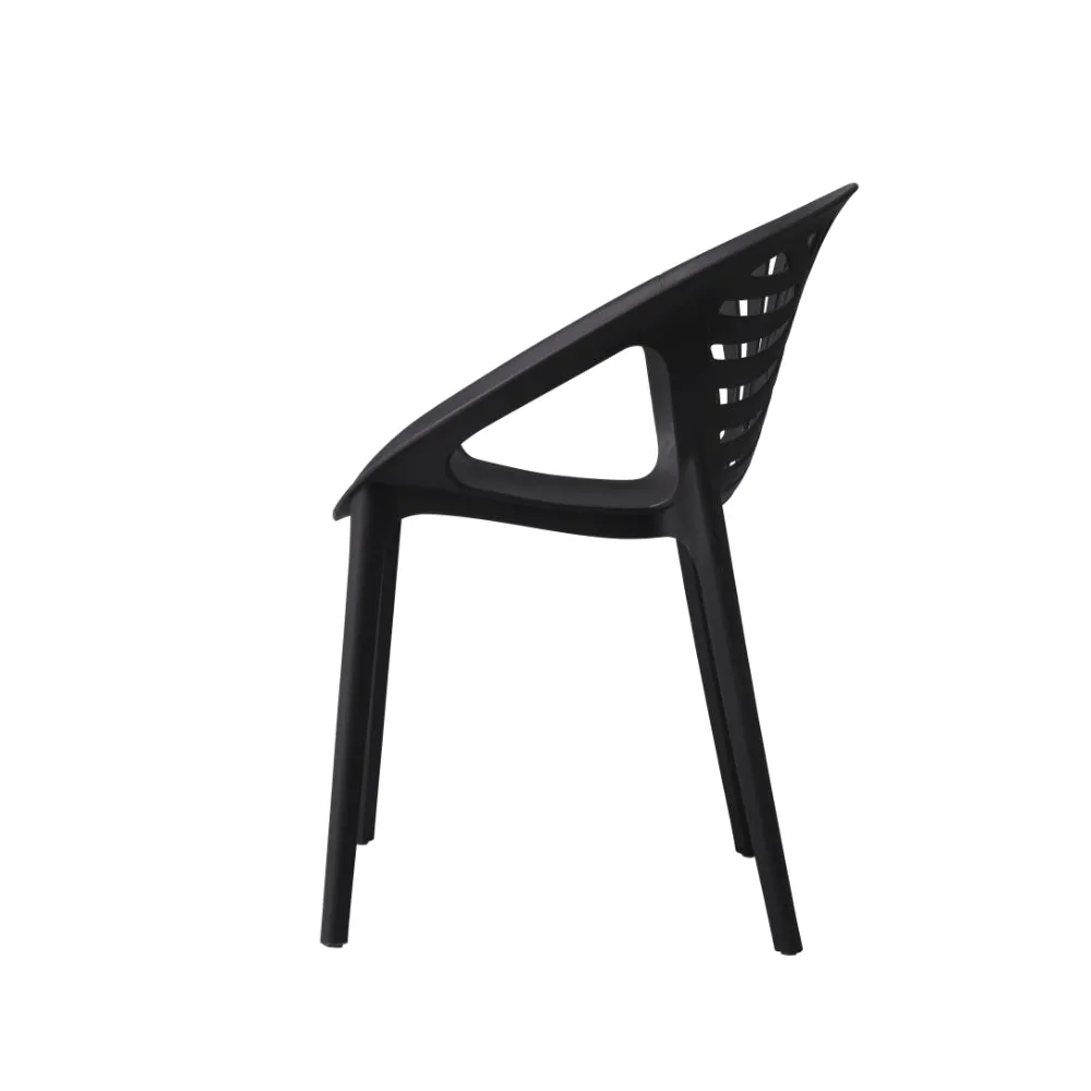 FOLIAGE - Black UV Resistant Plastic Chair