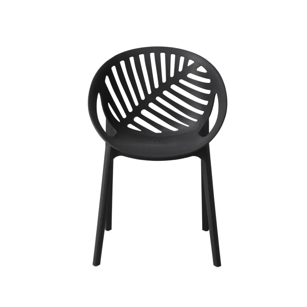 FOLIAGE - Black UV Resistant Plastic Chair