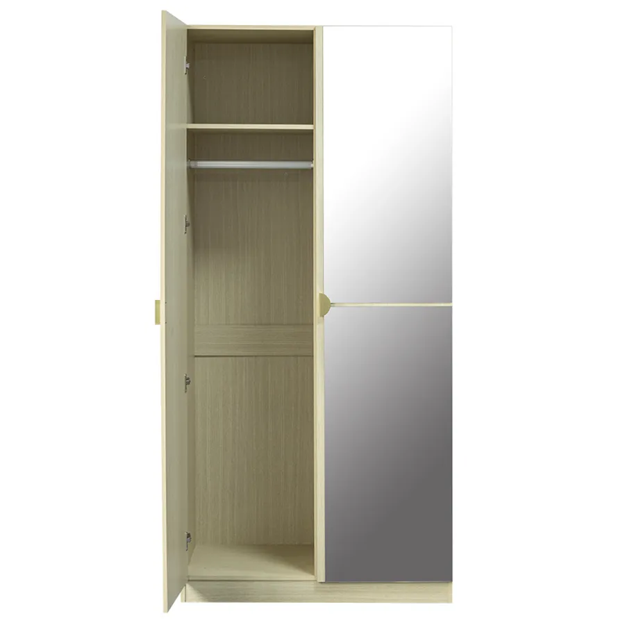 Georgine 2 Door with Mirror Wardrobe