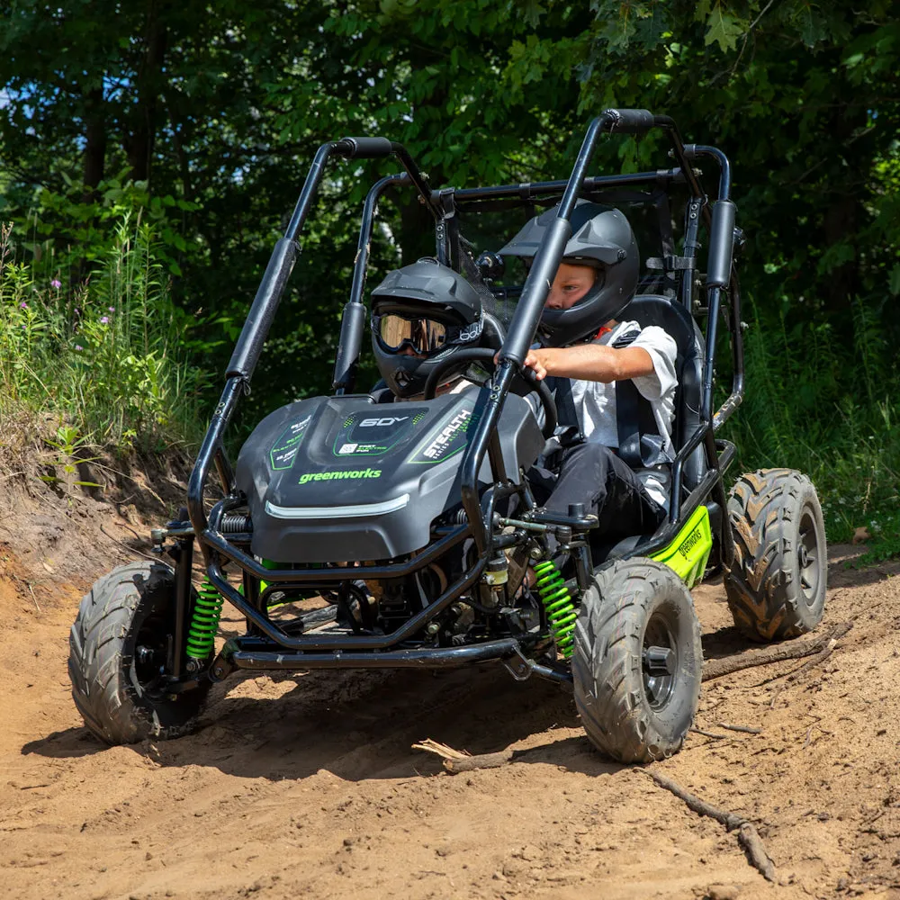 Greenworks 60V All-Terrain 2-Seat Electric Youth Go-Kart