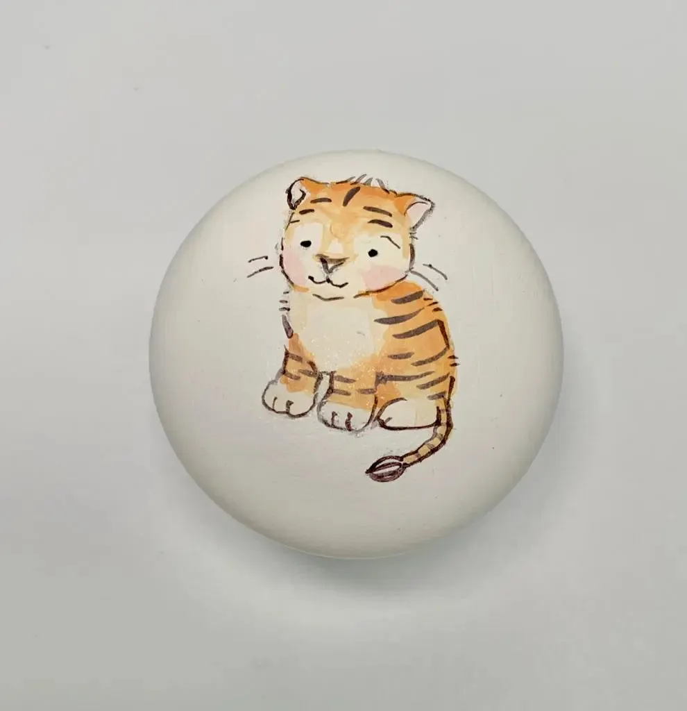 Hand-painted knobs - safari