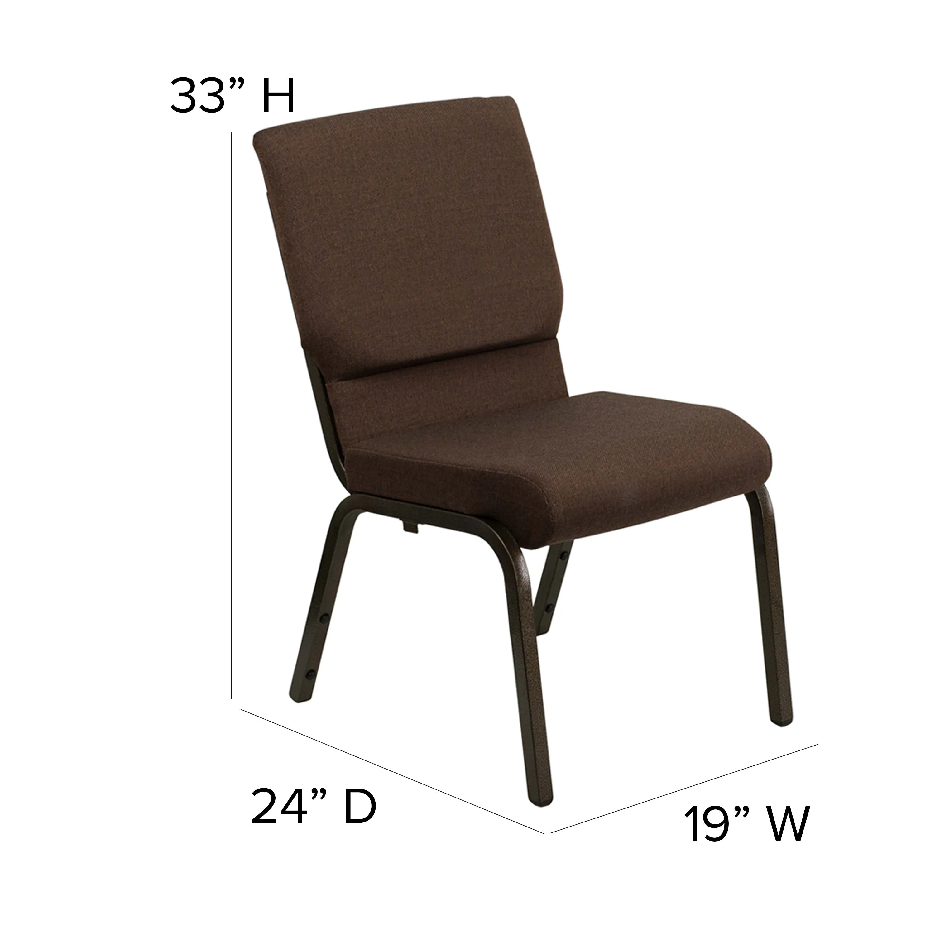 HERCULES Series Auditorium Chair - Stacking Padded Chair - 19inch Wide Seat