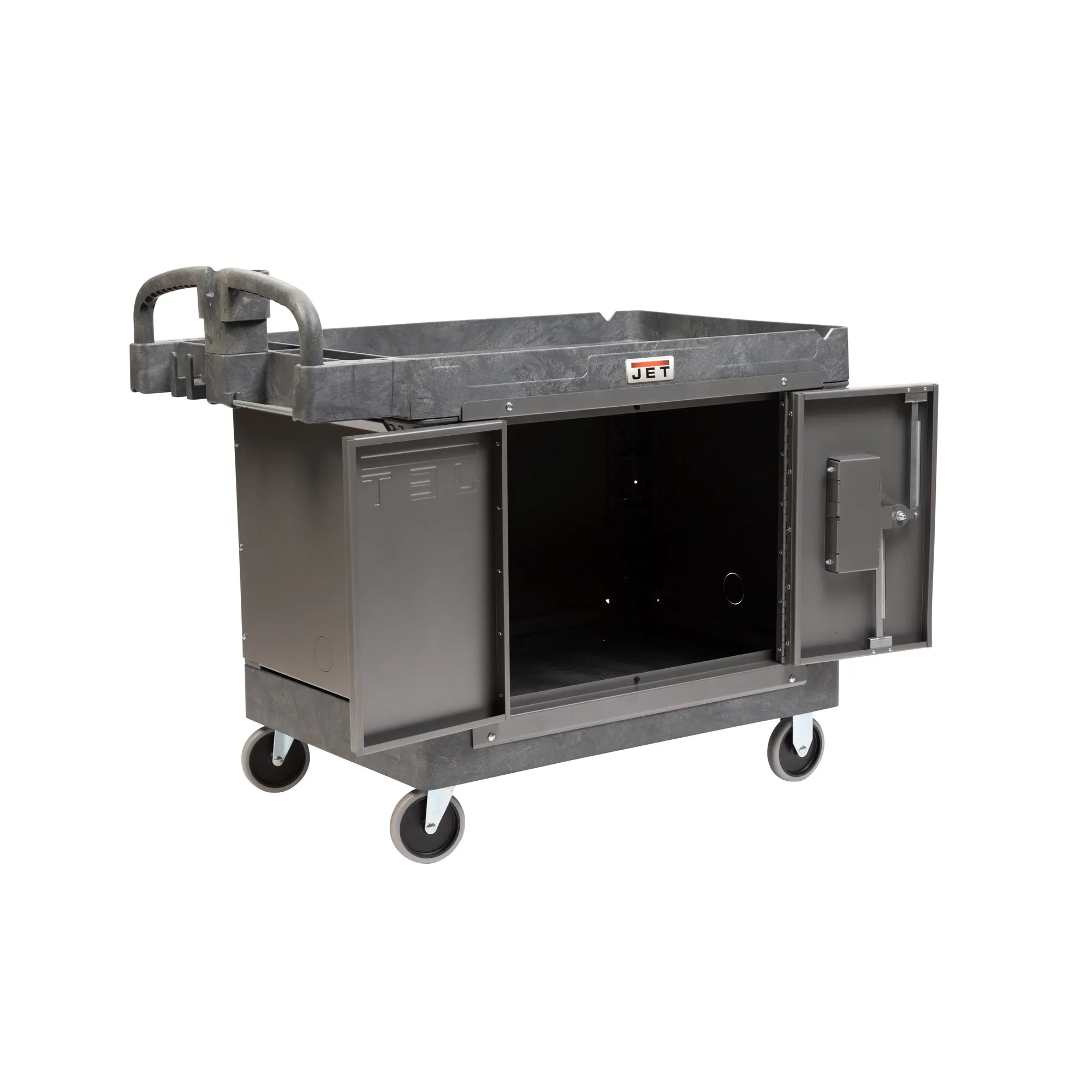 Jet Tools Load-N-Lock Security Cart System with PUC-4325 Resin Utility Cart