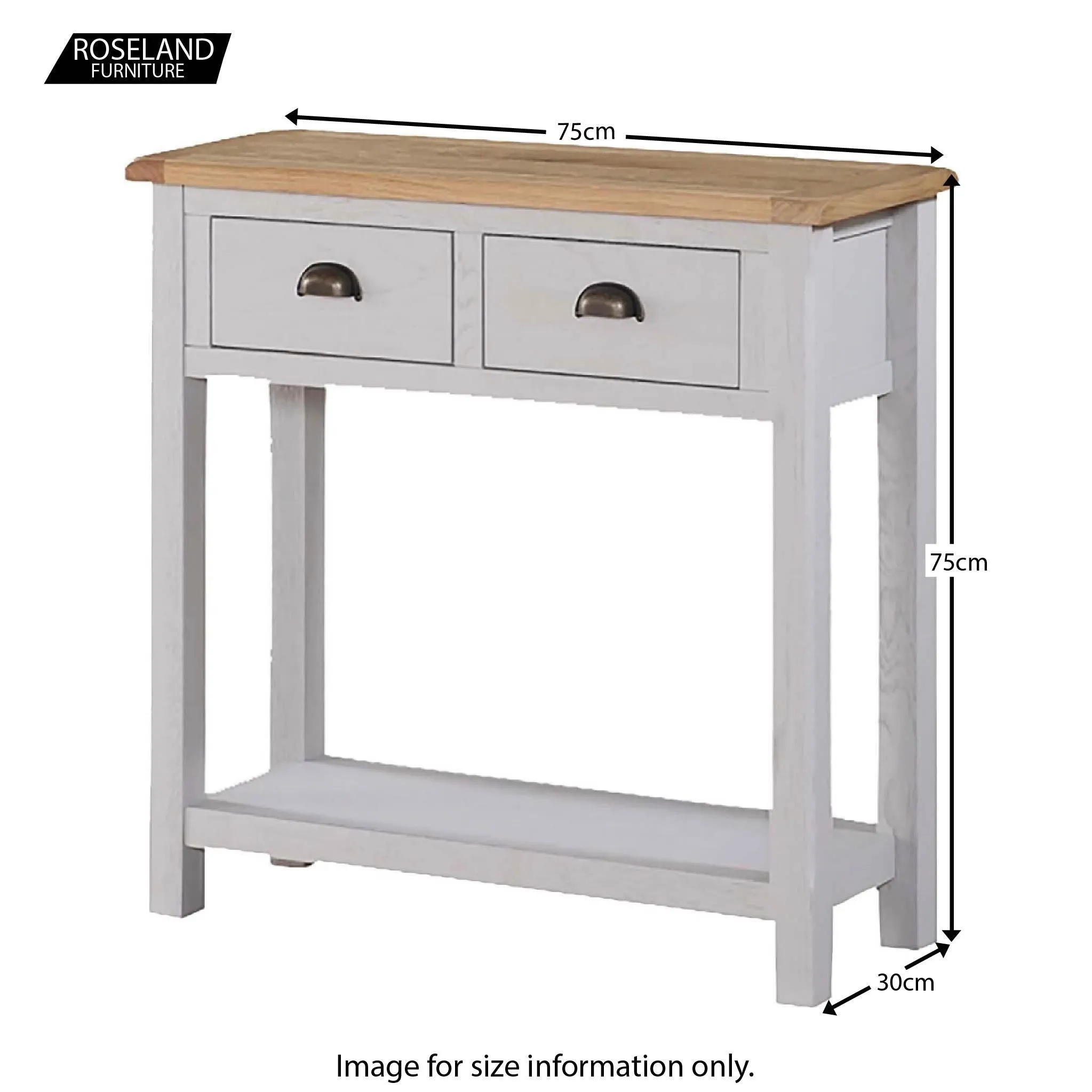 Kilmore Painted Hall Table with 2 Drawers