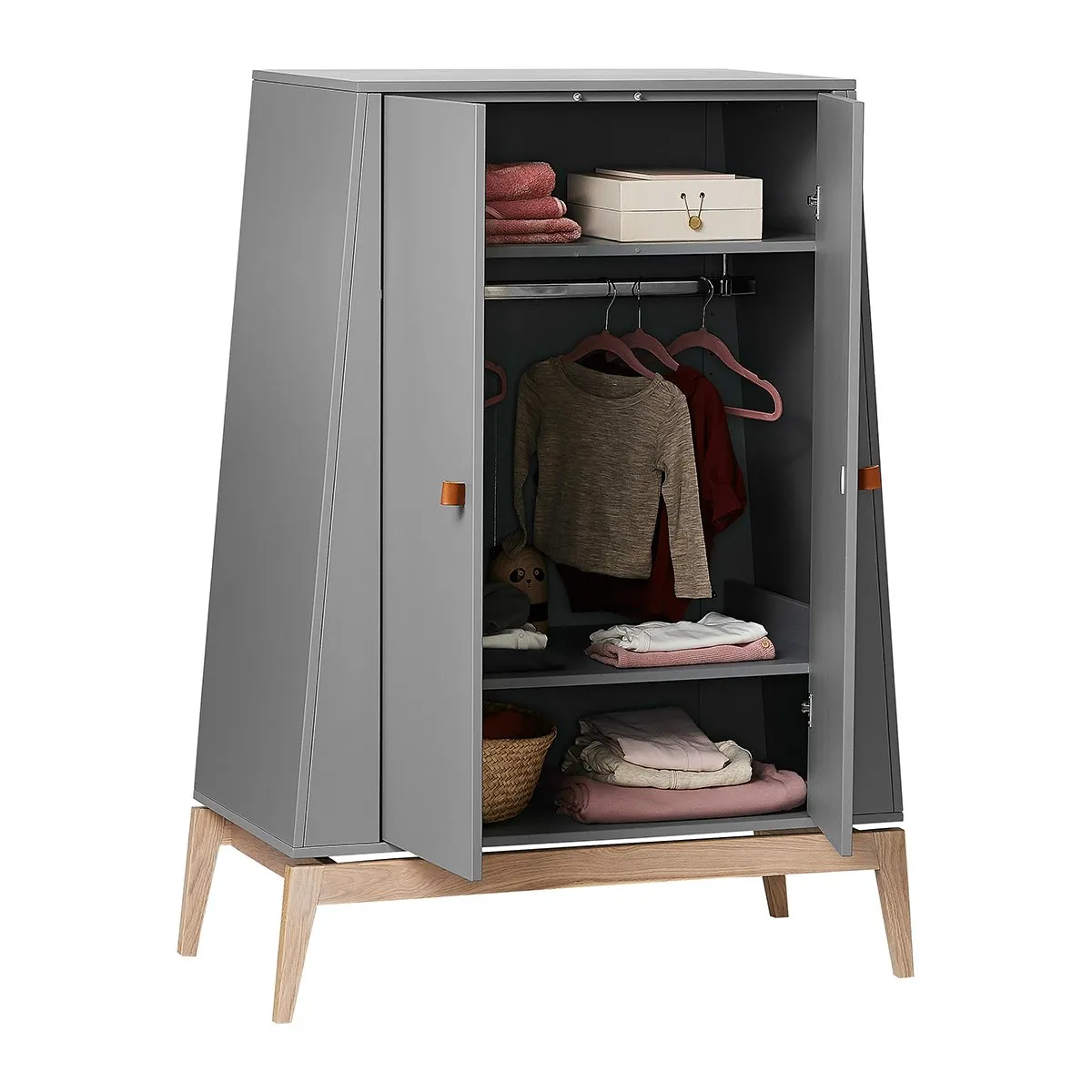 Leander, Luna Wardrobe Small, Grey