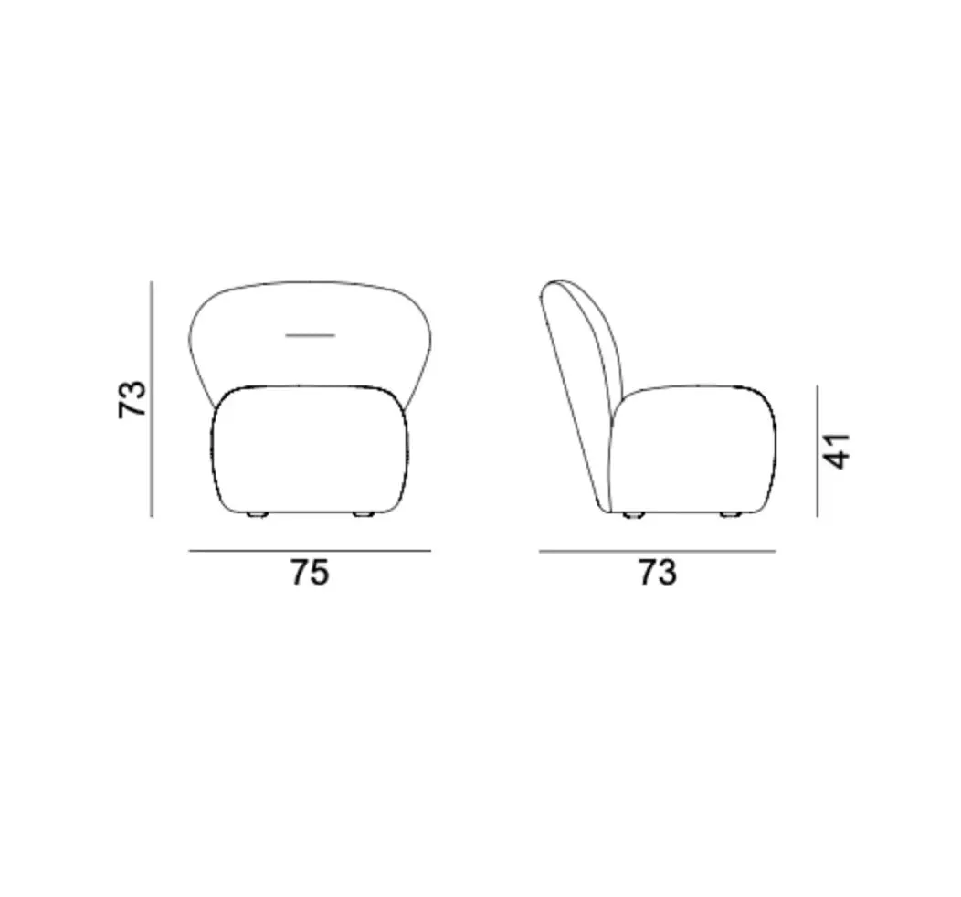 LOLL 07 F - Armchair (Non-Swivel)