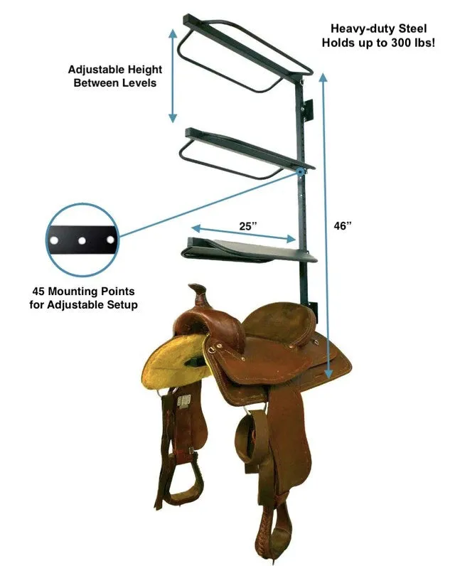 Loudoun English & Western Horse Saddle Storage Rack