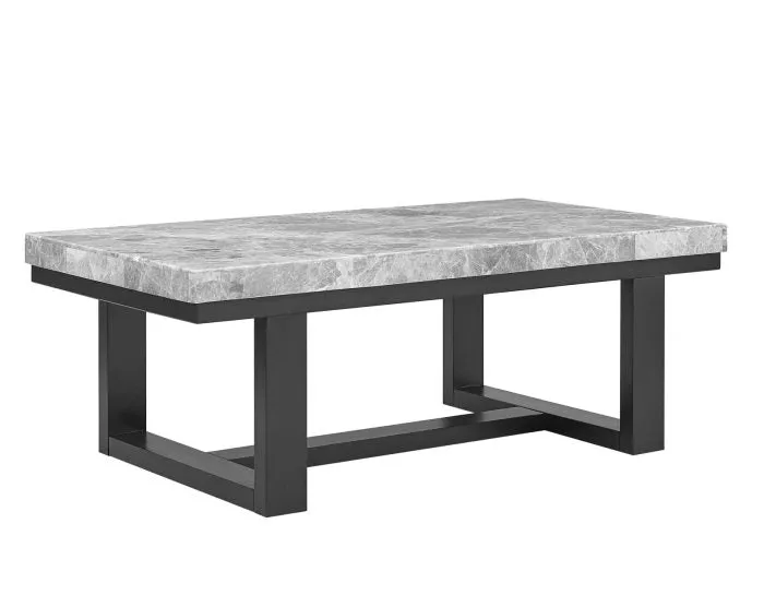 Lucca 3-Piece Marble Top Set (Cocktail & 2 End Tables)