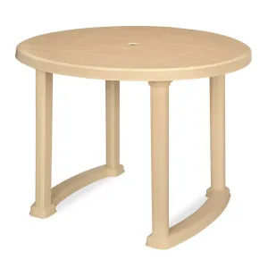 Merel Meridian Plastic Table L100 x H710mm Marble Beige