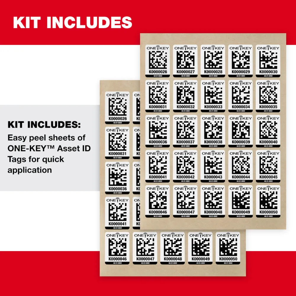 Milwaukee  48-21-0002 ONE-KEY™ Asset ID Tag – Lg. Plastic Surface