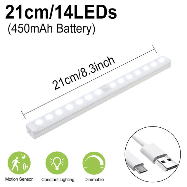 Motion Sensor Night Light Dimmable Closet Lights LED Under Cabinet Light for Cupboard Wardrobe Stairs Kitchen