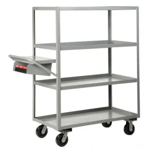 Multi-Shelf Order Picking Truck (4 Shelves w/ Lips)