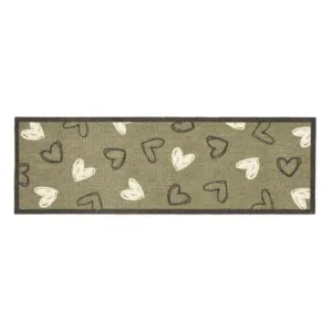 My Mat 150cm Welcome Hearts Sage Runner