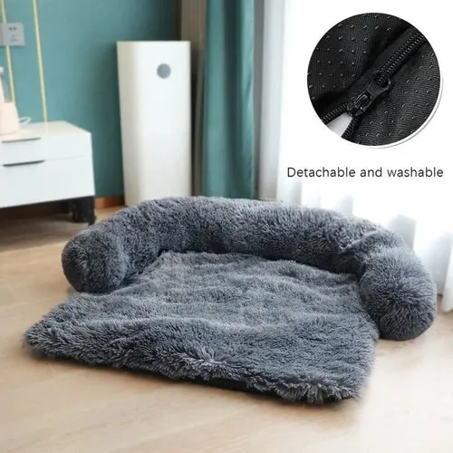 New Washable Plush Warm Pet Dog Bed Sofa Winter Removable Plush Soft