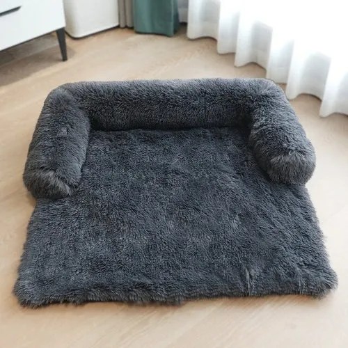 New Washable Plush Warm Pet Dog Bed Sofa Winter Removable Plush Soft