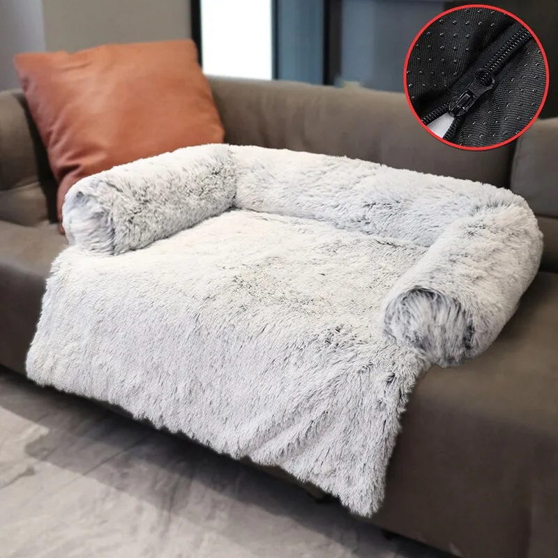 New Washable Plush Warm Pet Dog Bed Sofa Winter Removable Plush Soft