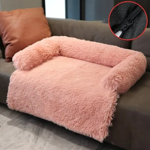 New Washable Plush Warm Pet Dog Bed Sofa Winter Removable Plush Soft