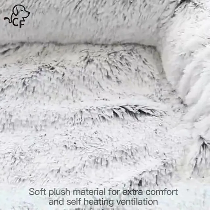 New Washable Plush Warm Pet Dog Bed Sofa Winter Removable Plush Soft