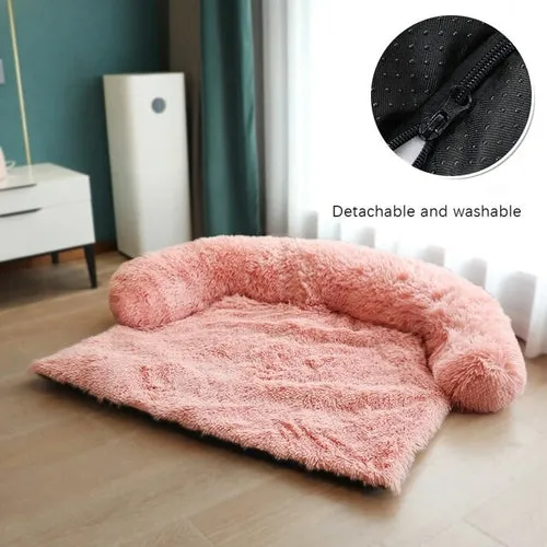 New Washable Plush Warm Pet Dog Bed Sofa Winter Removable Plush Soft