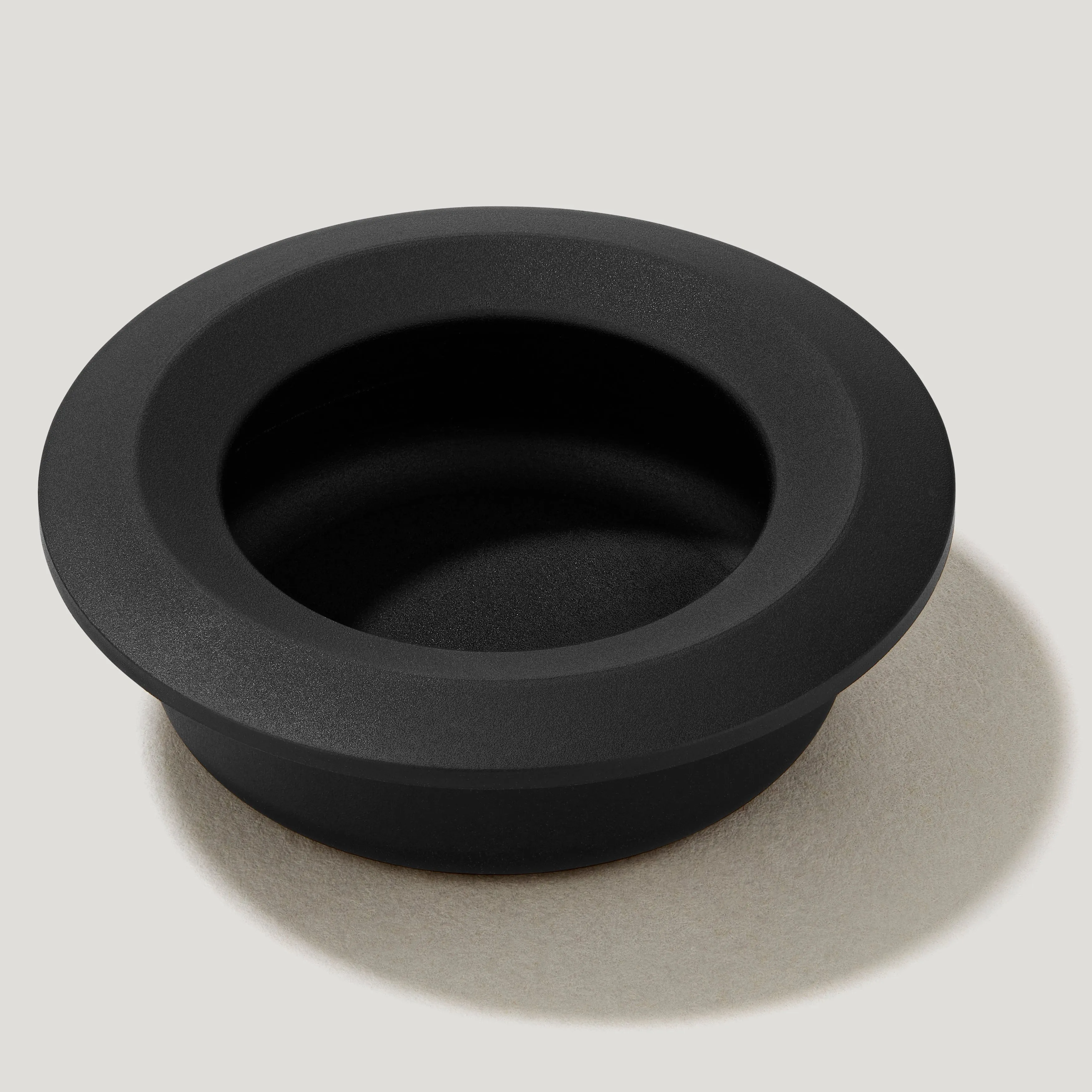 OLMO Round Recessed Pull Handle - Black