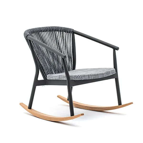 Outdoor Furniture Braid And Rope Rocking Chairs - Elegente