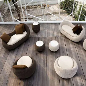 Outdoor furniture Wicker Sofa - Blue Eye