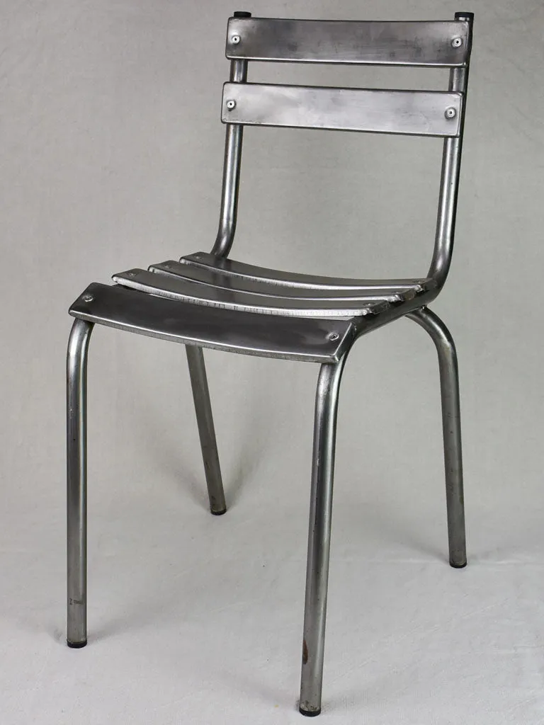 Pair of stackable mid century metal chairs (20 available)