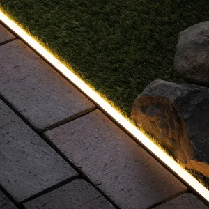 Plug & Shine Outdoor 12W LED 2m Smooth Strip in Warm White