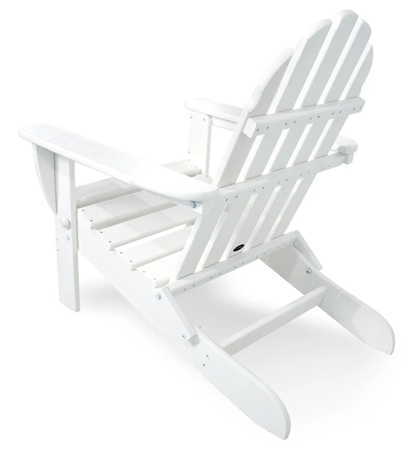 POLYWOOD AD5030WH Classic Folding Adirondack, White