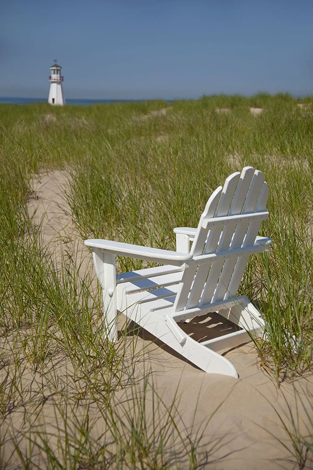 POLYWOOD AD5030WH Classic Folding Adirondack, White