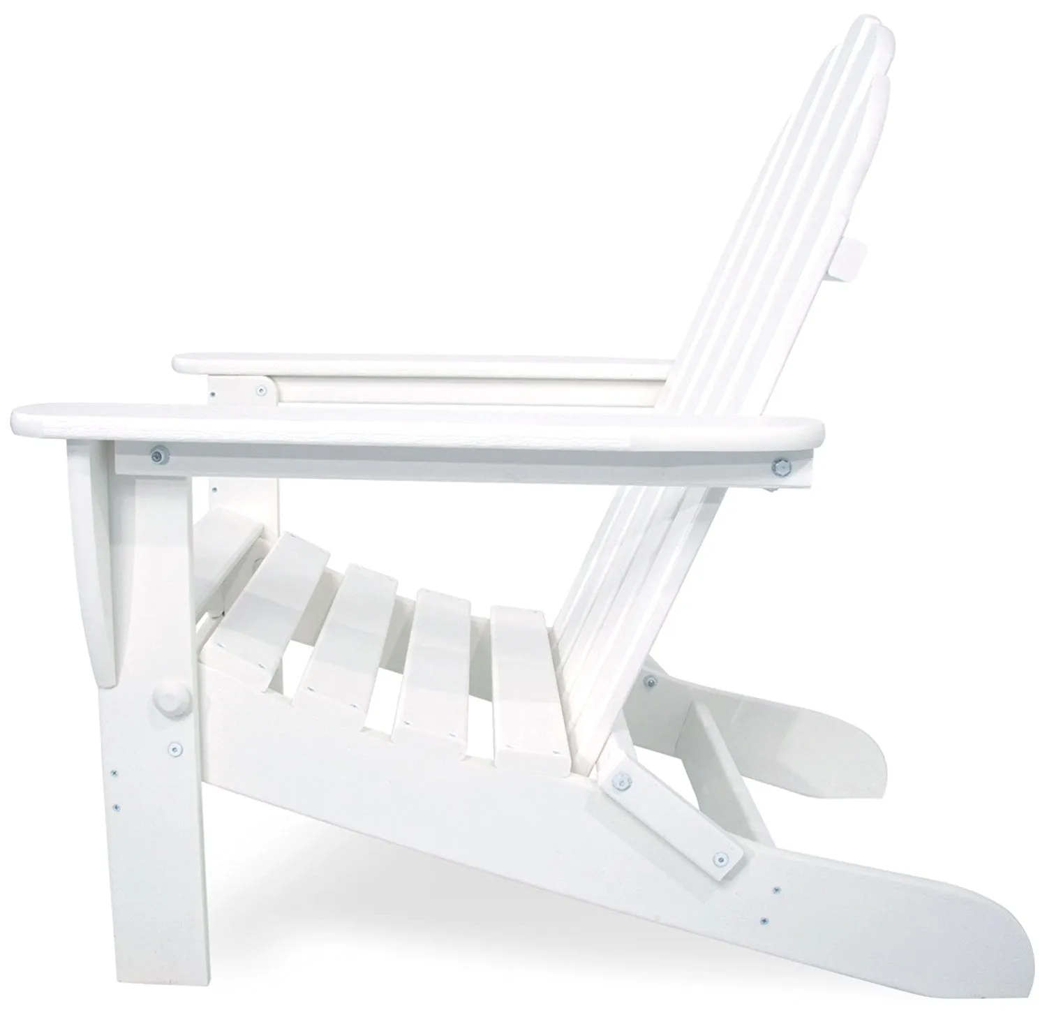 POLYWOOD AD5030WH Classic Folding Adirondack, White