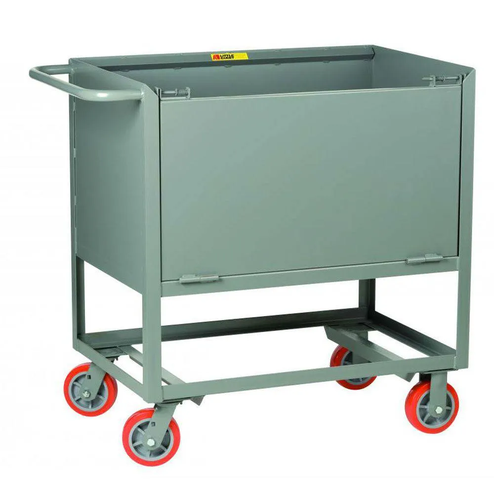 Raised Platform Truck Box Truck with Drop Gate (Solid Sides)