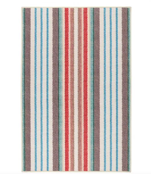 Ranch Stripe Machine Washable Rug