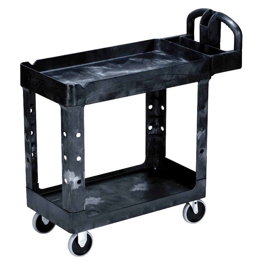 Rubbermaid® Heavy Duty 2-Shelf Service Utility Cart (#4500-88)