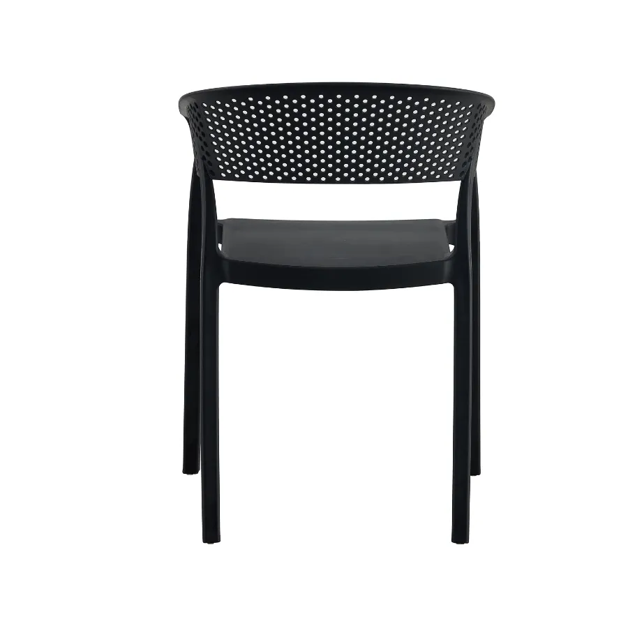 Santacruz Outdoor Black Cafe Bistro Chair