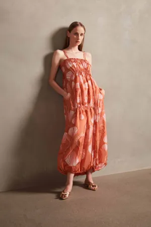 Seashell Frilled Long Dress