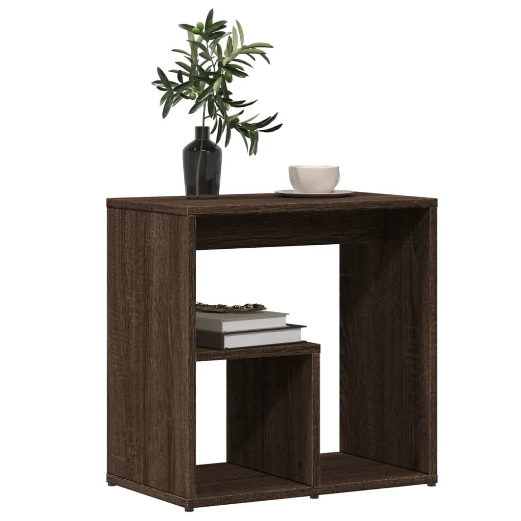 Side Tables 2 pcs Brown Oak 50x30x50 cm Engineered Wood