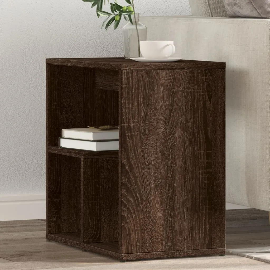 Side Tables 2 pcs Brown Oak 50x30x50 cm Engineered Wood