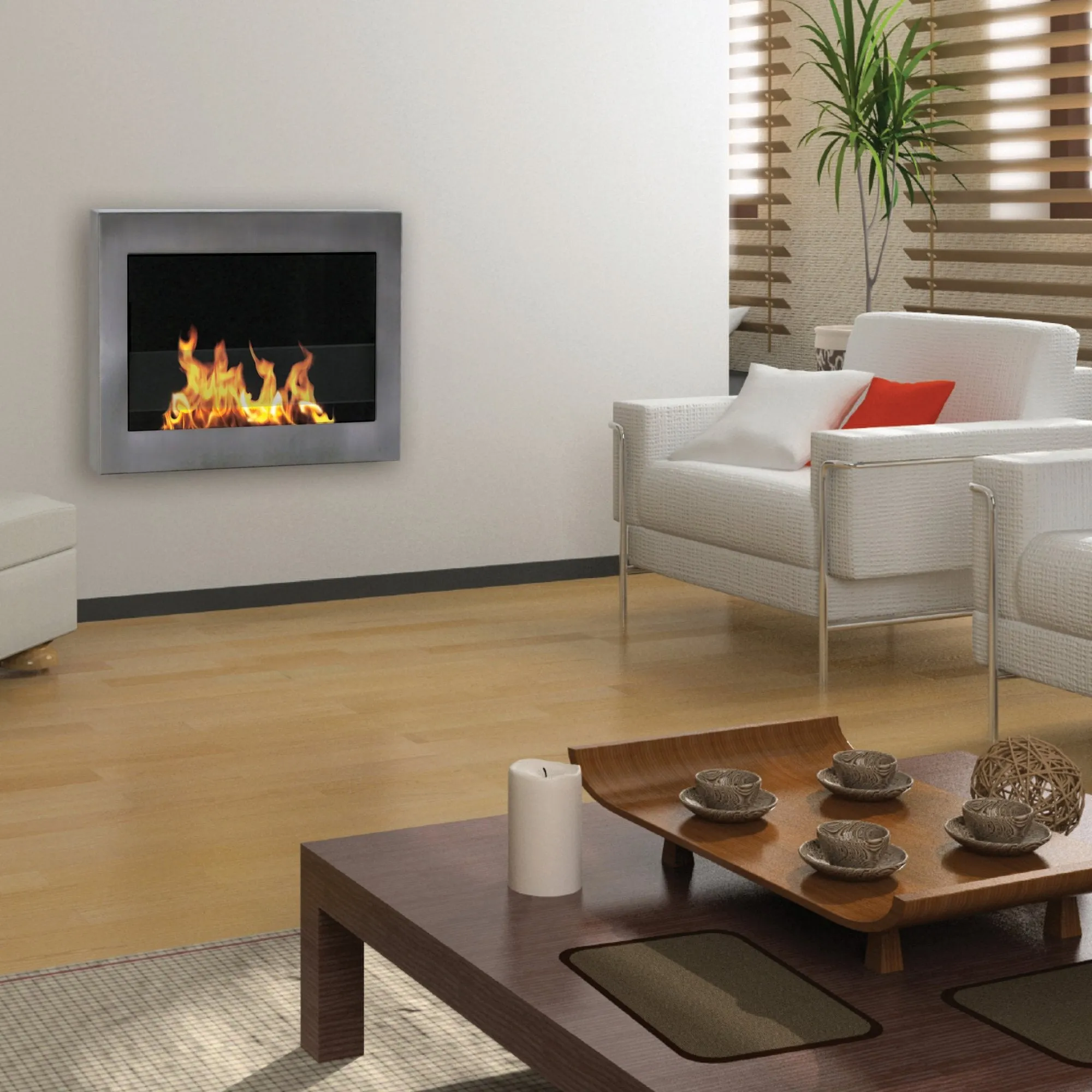 SoHo Wall Mount BioEthanol Fireplace