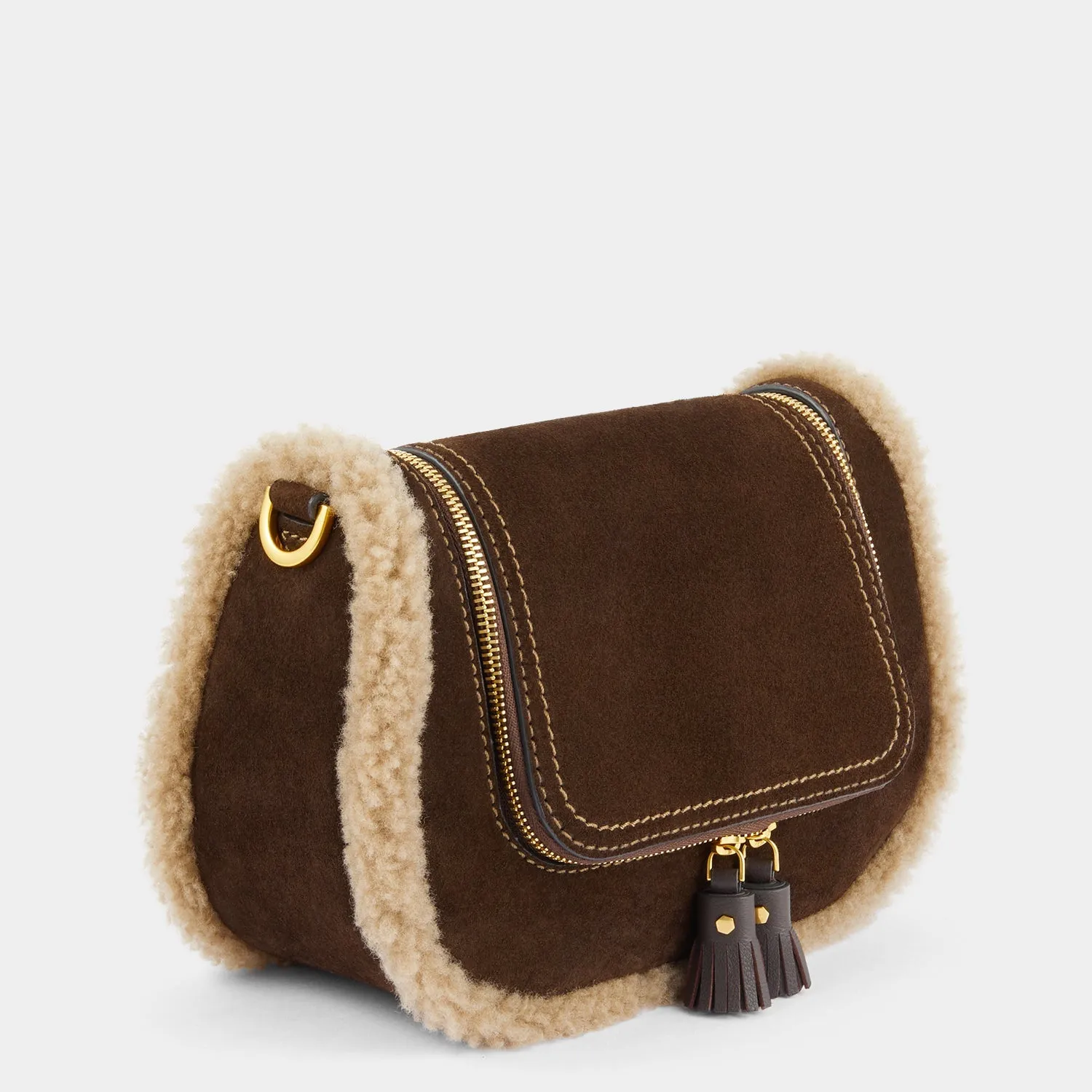 Suede Vere Small Satchel Cross-body