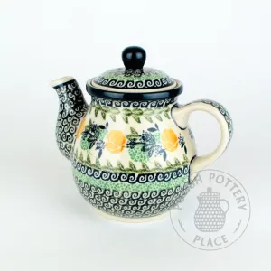 Teapot - 20 oz - Peach Rose Bouquet