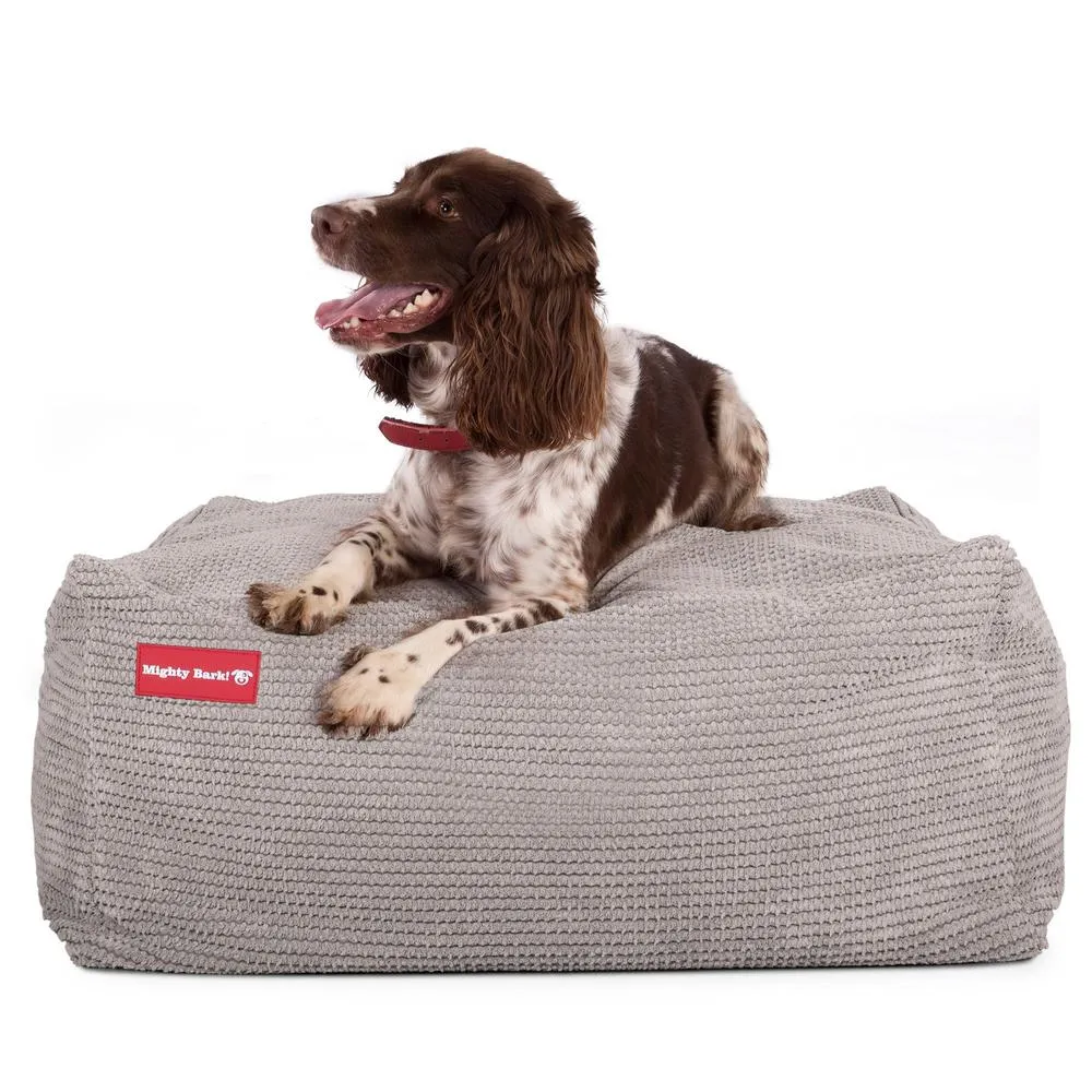 The Crash Pad Memory Foam Dog Bed - Pom Pom Mink