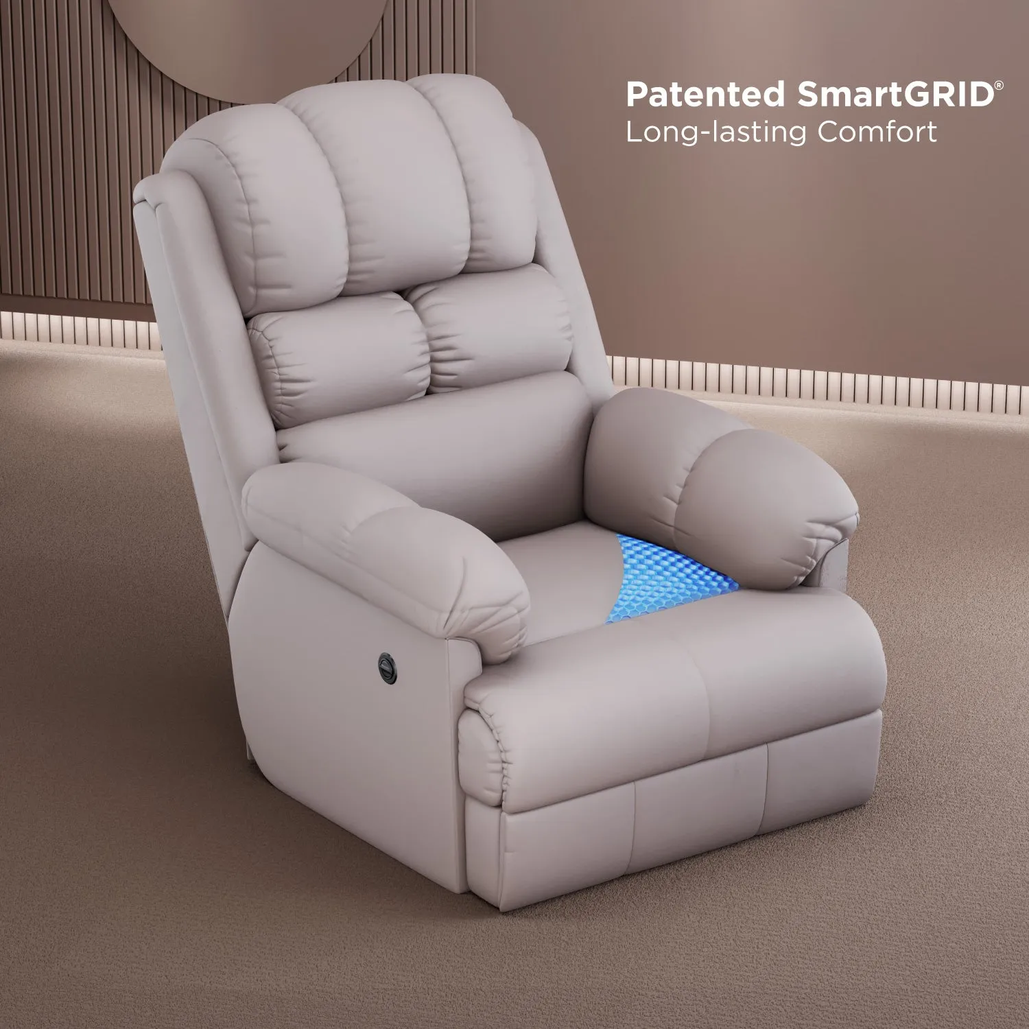 The Sleep Company Luxe Motorised Recliner Sofa