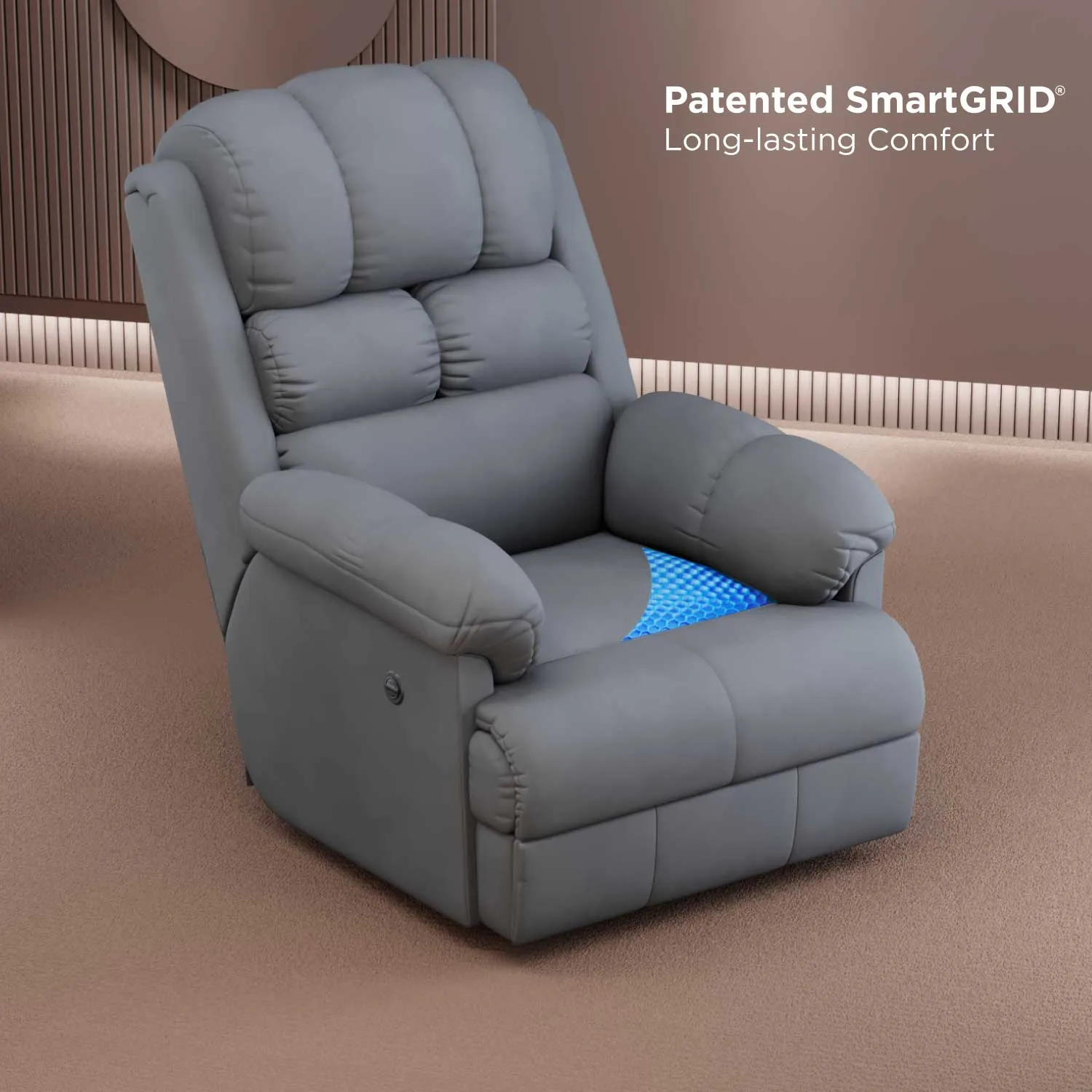 The Sleep Company Luxe Motorised Recliner Sofa