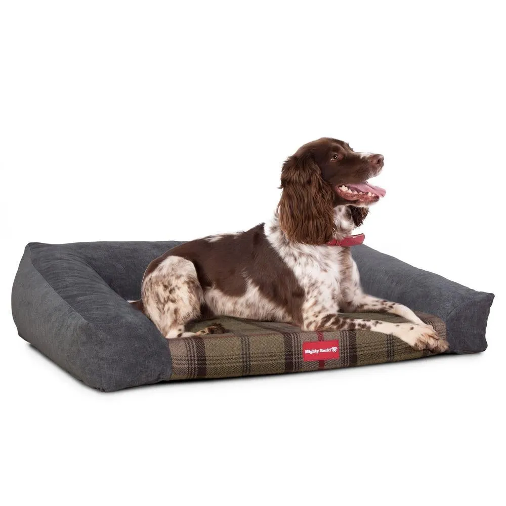 The Sofa Orthopedic Memory Foam Sofa Dog Bed - Tartan Hunter