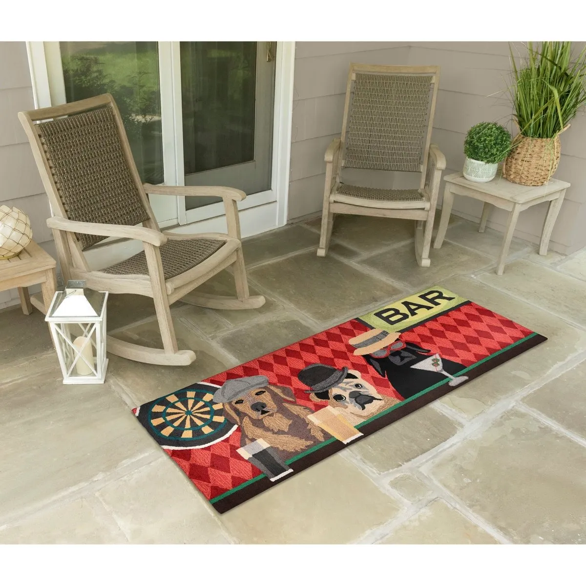 Trans-Ocean FRONTPORCH Indoor/Outdoor Hand Tufted  Durable Area Rug  - Port