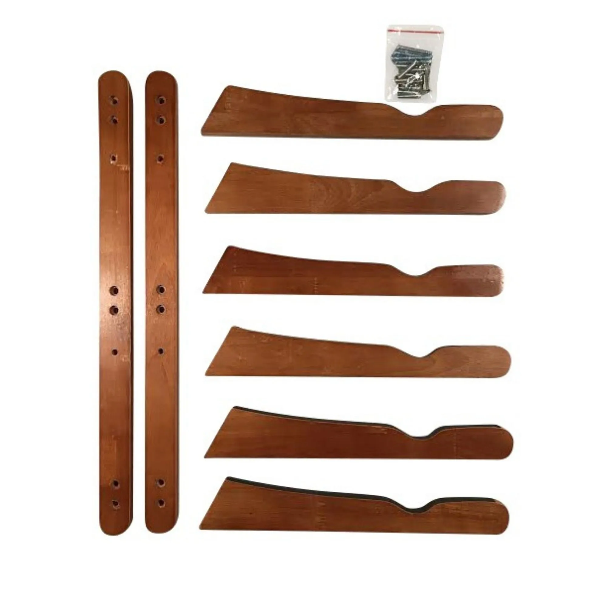 Triple Surfboard Wall Rack  - Bamboo or Dark Wood