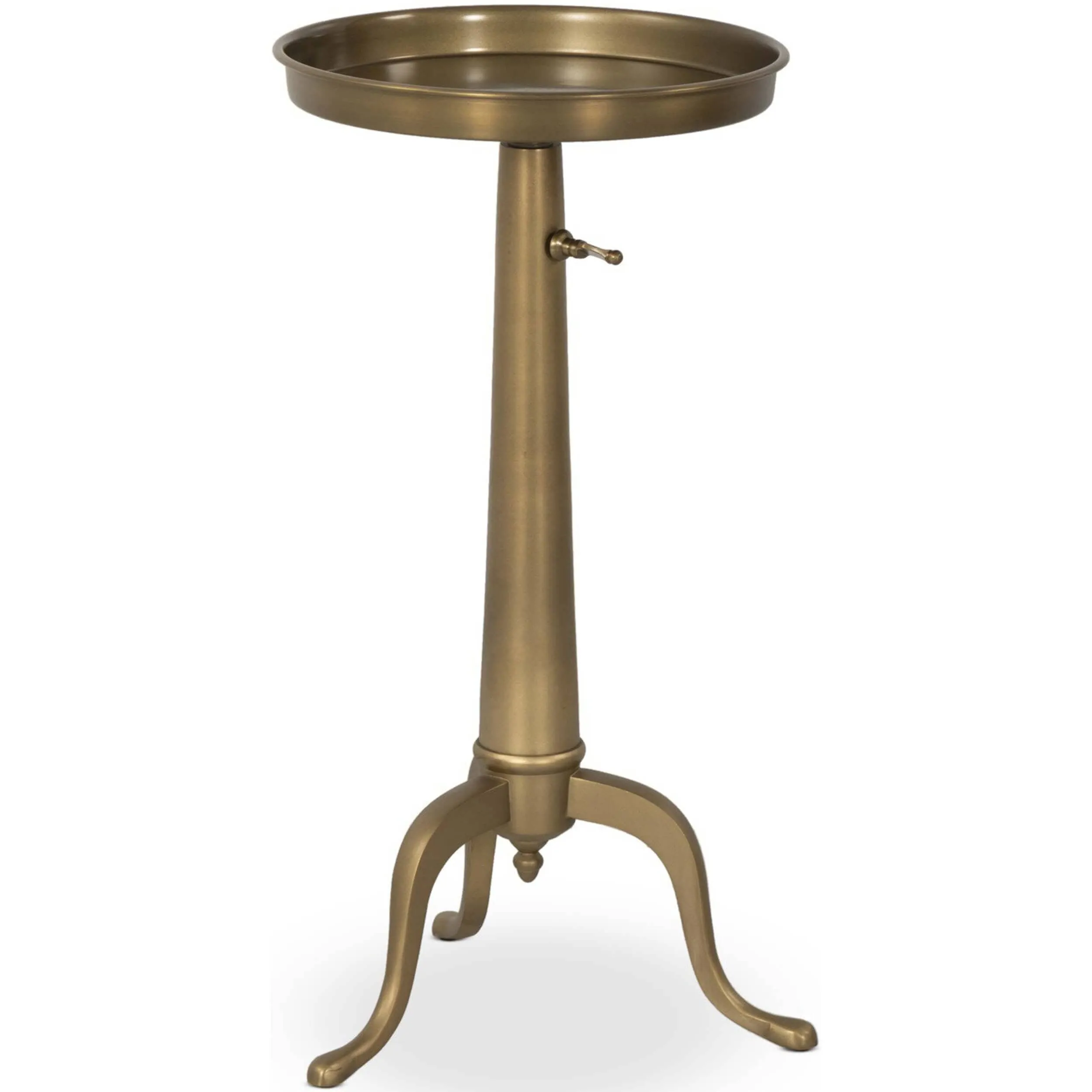 Umi End Table, Dark Matte Brass