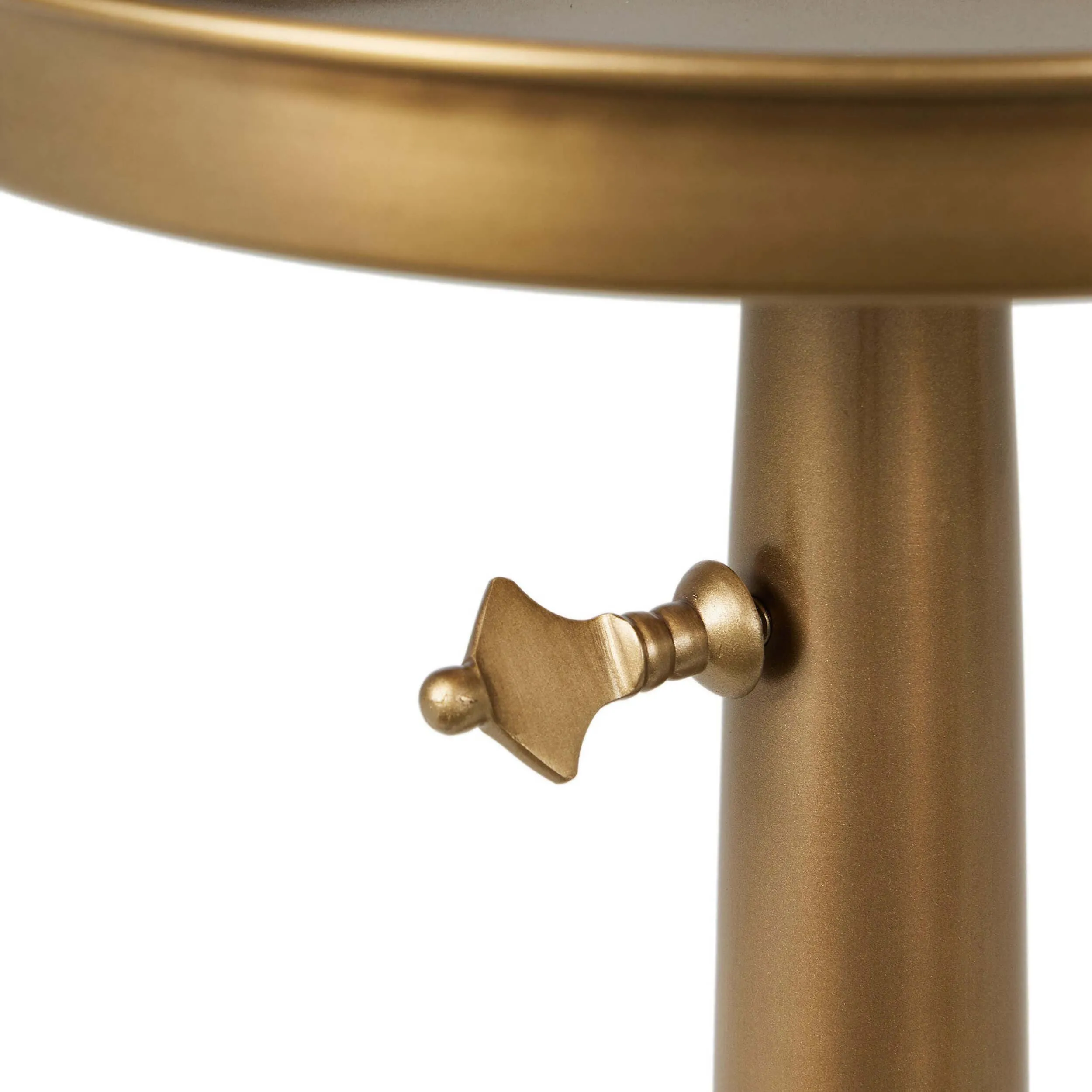 Umi End Table, Dark Matte Brass