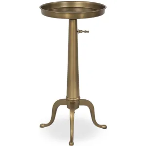 Umi End Table, Dark Matte Brass